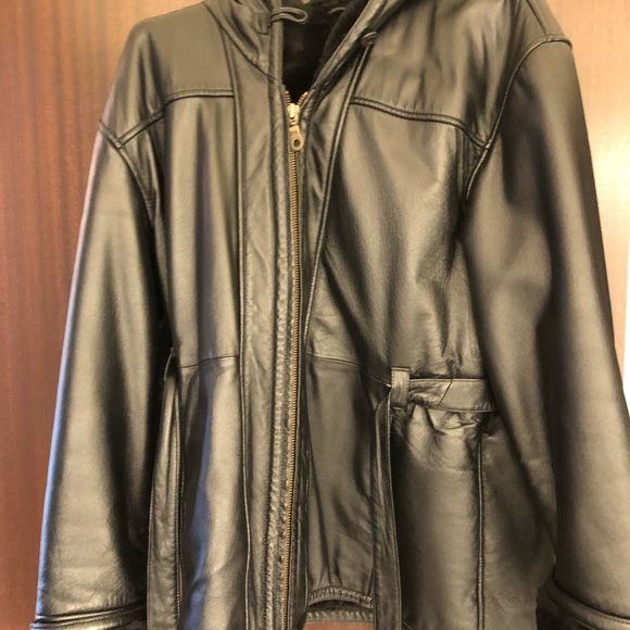 Wilson’s Leather Lined Jacket with Hood - Picture 4 of 4